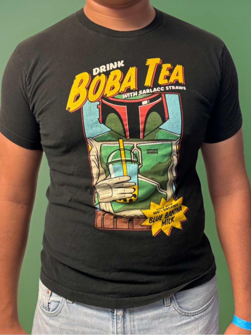 Star Wars Boba Fett “Boba Tea” Men’s T-Shirt Size Large